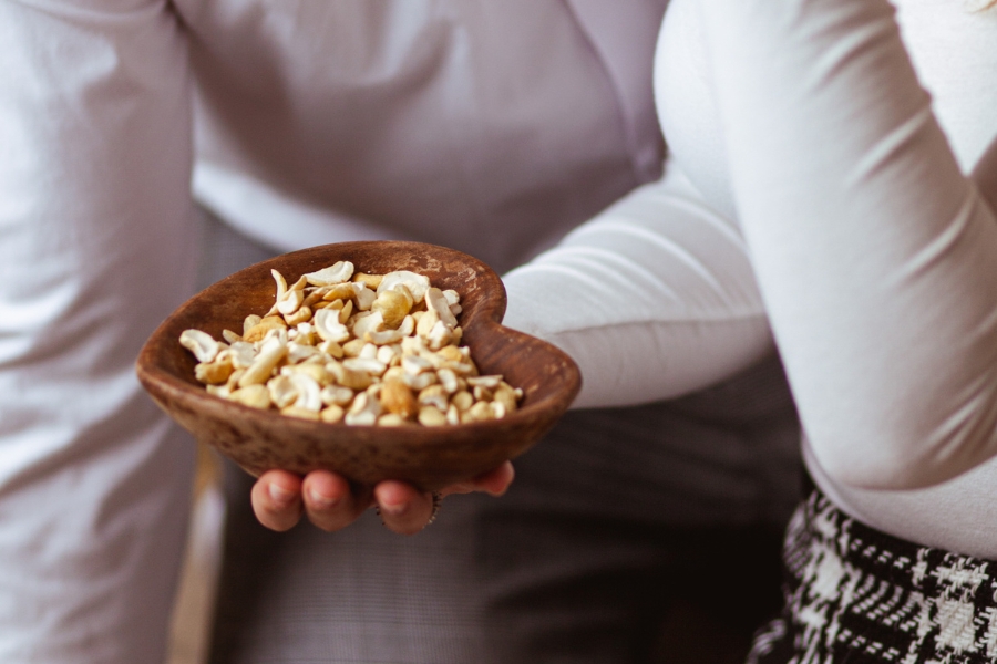 Prírodné kešu orechy - zloženie